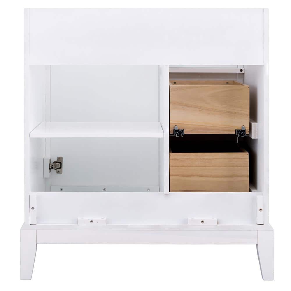 Home Decorators Collection Shaelyn 30 in W x 2175 in D Vanity Cabinet Only in White