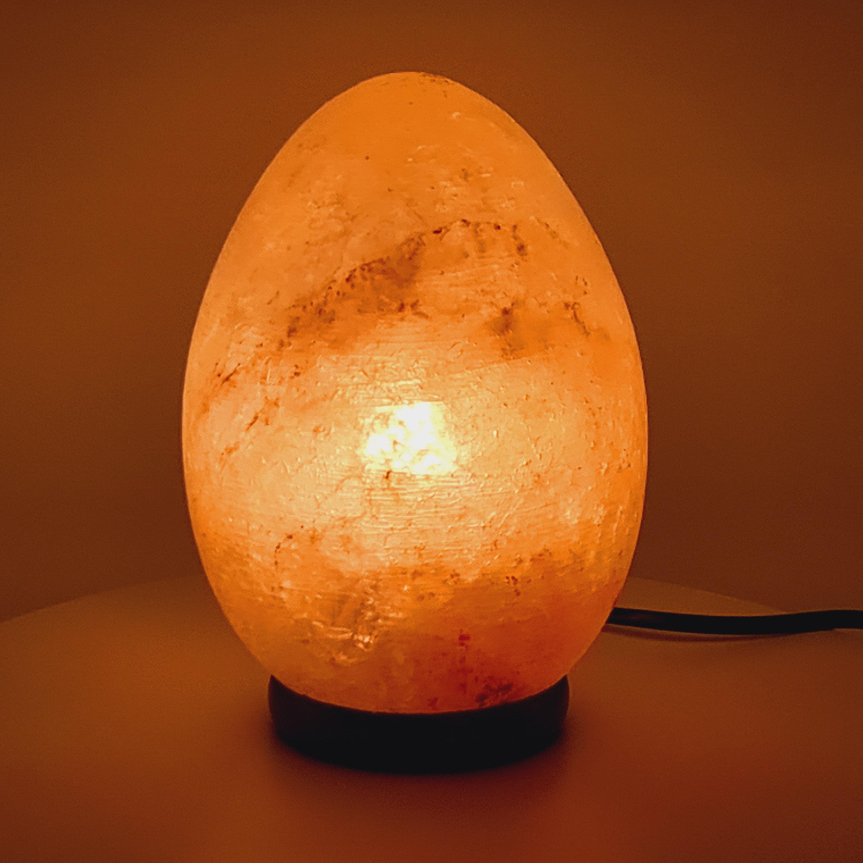 Himalayan salt lamp - oval/egg