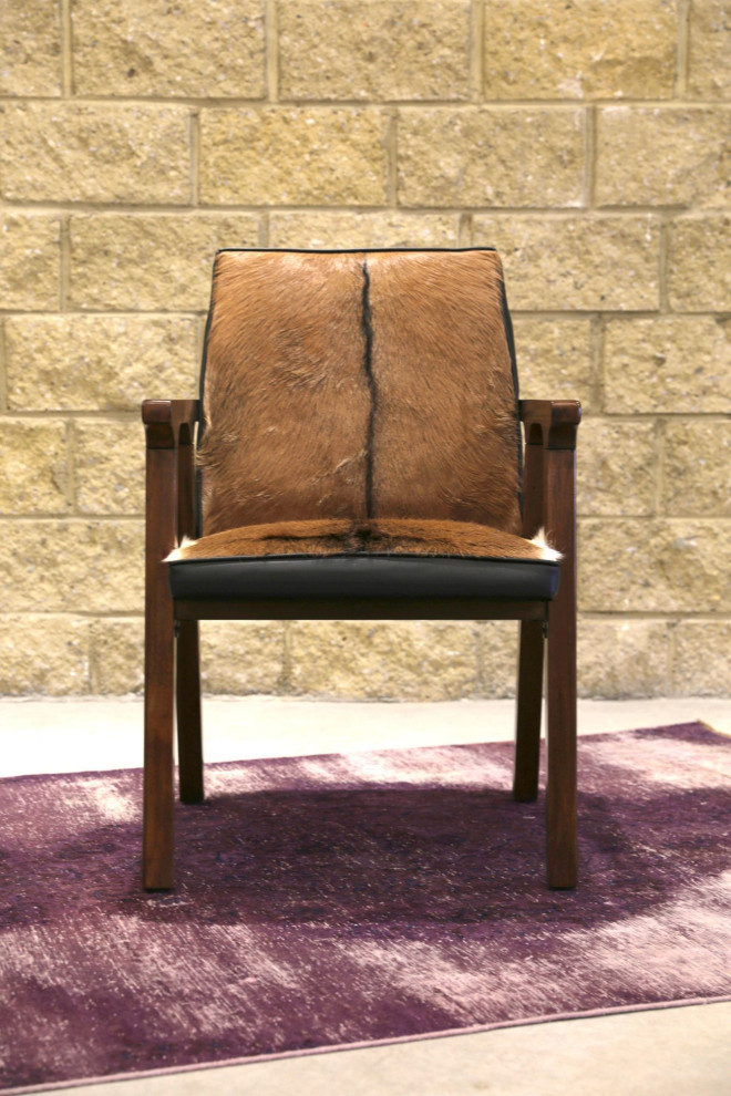 Rio Cool Armchair  Black/Brown/White   Southwestern   Dining Chairs   by LH Imports  Houzz