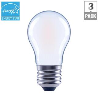 EcoSmart 40-Watt Equivalent A15 Dimmable ENERGY STAR Frosted Glass Deco Filament LED Vintage Edison Light Bulb Soft White(3-Pack) FG-04057