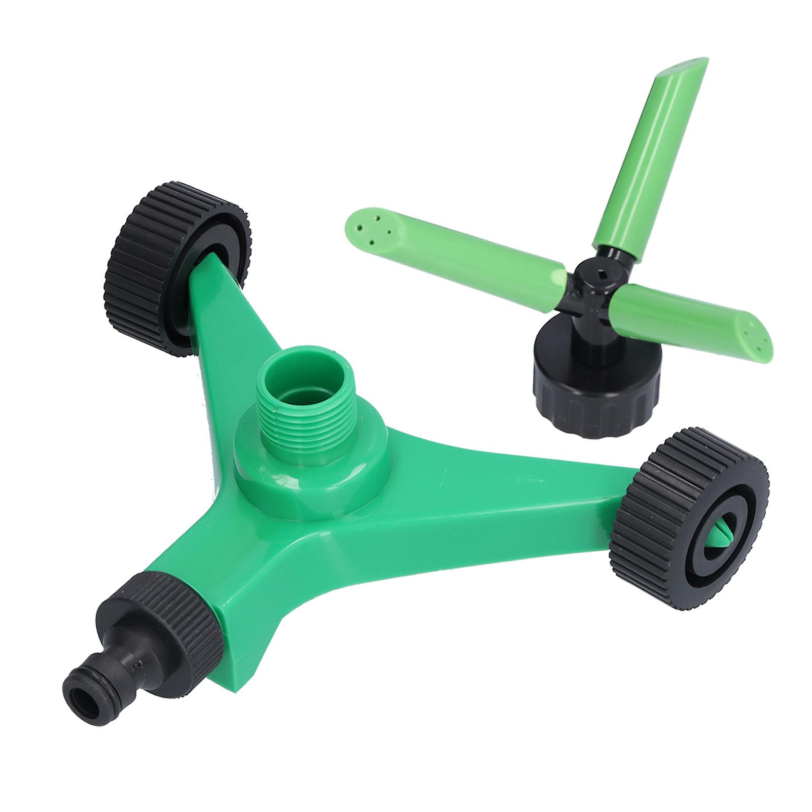 360 Degree Automatic Rotating Sprinkler 3 Arms Watering Nozzle for Garden Lawn Agriculture