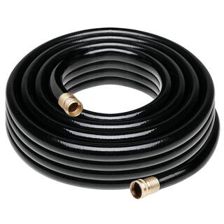 Worth Garden 58 in. x 50 ft. Medium Duty Black Vinyl Garden Hose H054A05