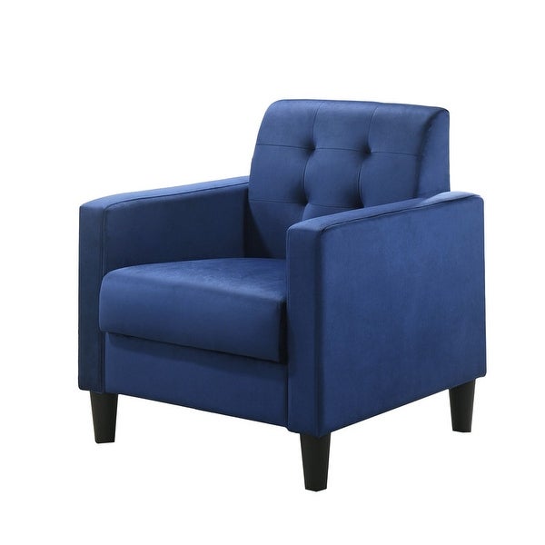 Hale Velvet Accent Armchair with Tufting