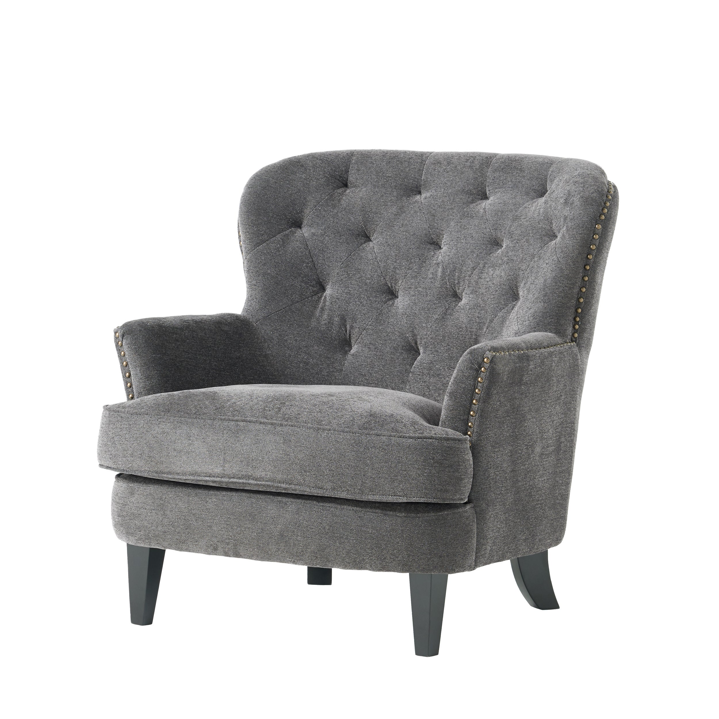 Aveton Tufted Fabric Club Chair