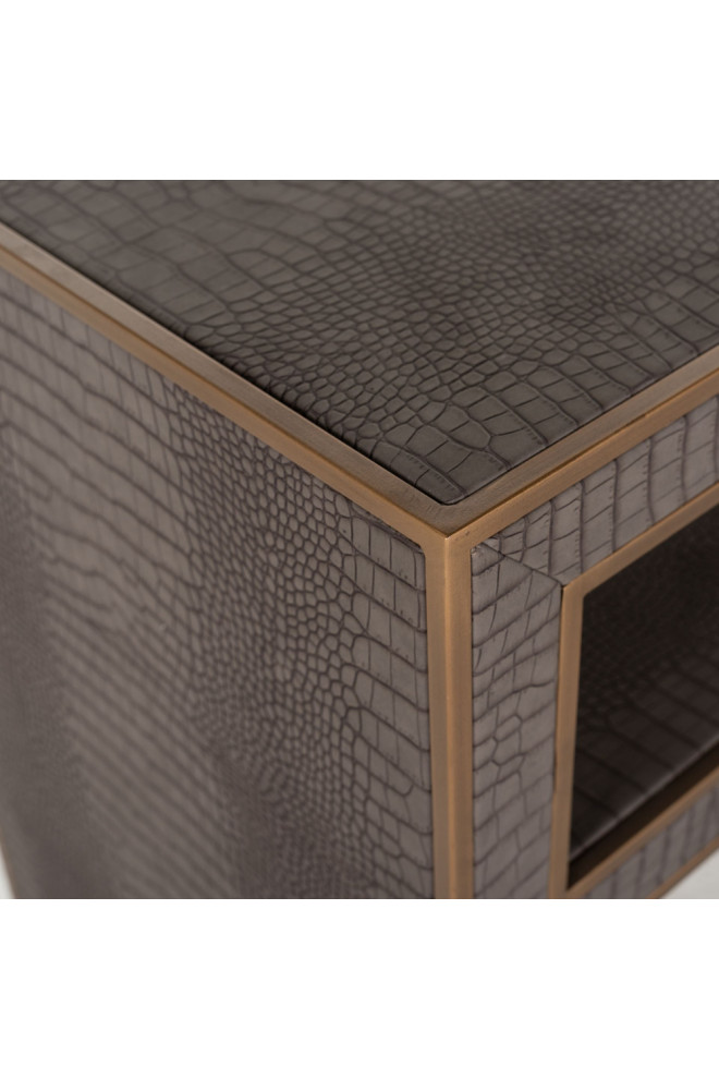 Patterned Leather Console  OROA Classio   Contemporary   Console Tables   by Oroa   Distinctive Furniture  Houzz