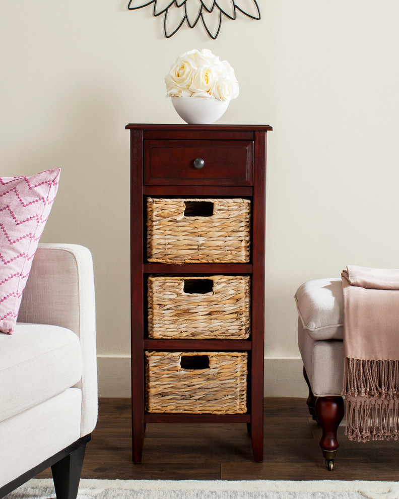 Safavieh Michaela Drawer Side Table   Farmhouse   Side Tables And End Tables   by Safavieh  Houzz