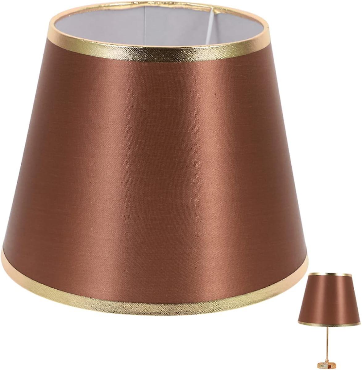 Fabric Lampshade Replacement for Floor and Pendant Lights - Burlap Coffee Shade - 19x19x17cm