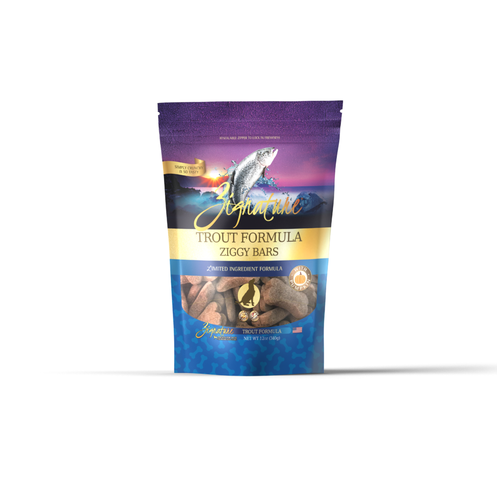 Zignature Ziggy Bars Trout Dog Treats