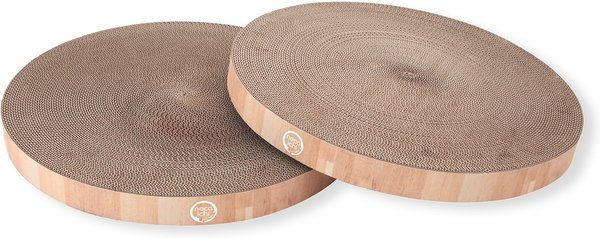 Necoichi Cozy Cat Scratcher Bowl Replacement Pads， 2 count