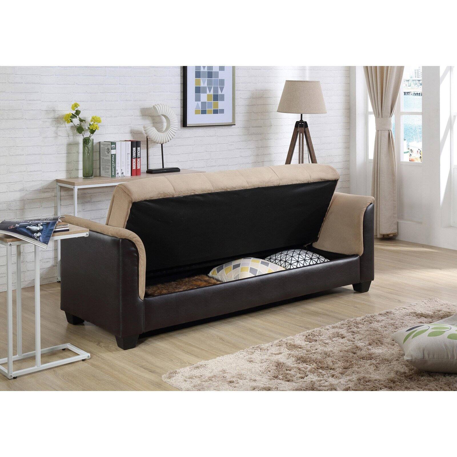 NH Designs Champion Futon Sofa Bed with Storage