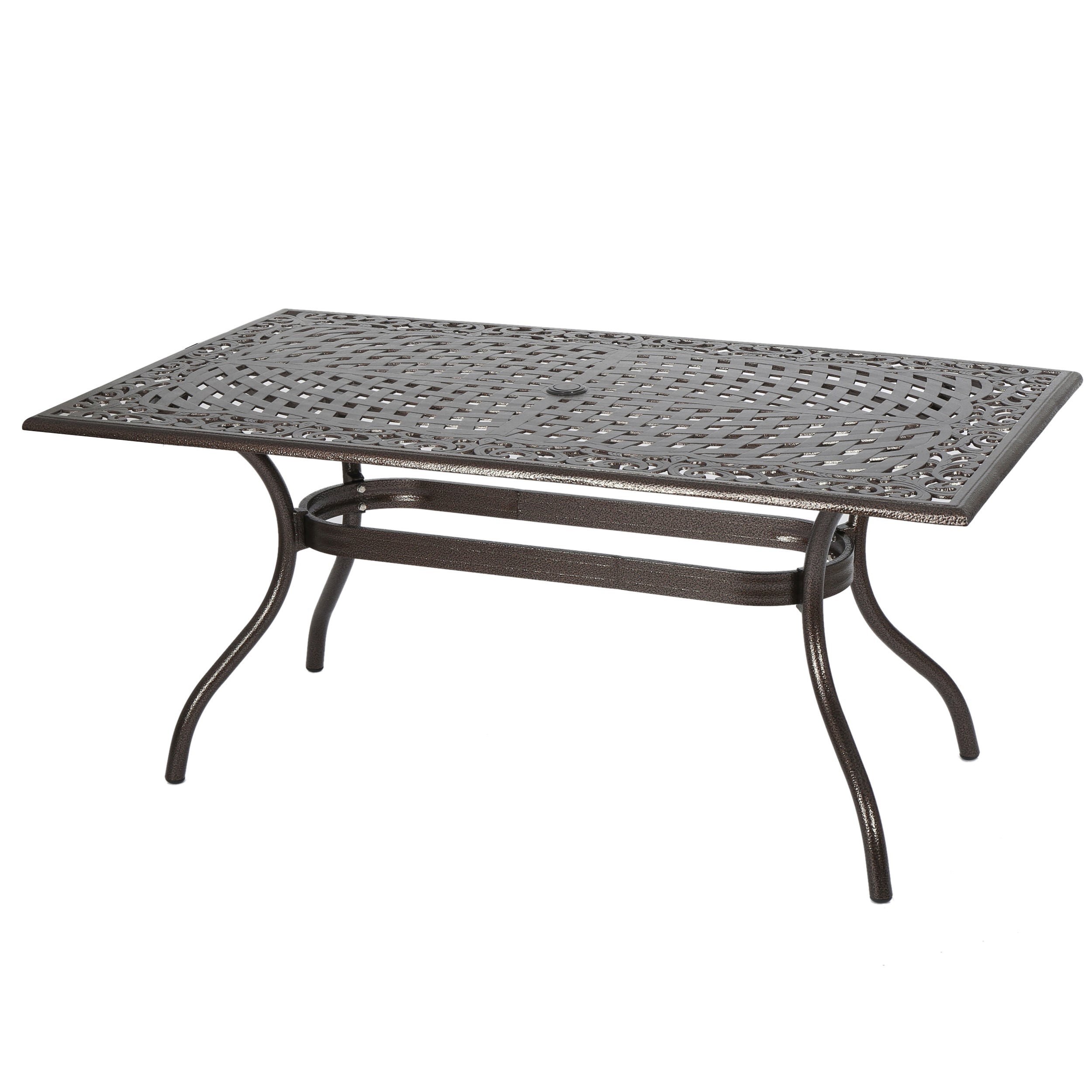 Monteria Bronze Cast Aluminum Rectangle Table