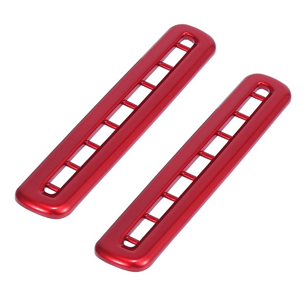 Unique Bargains Door Ac Outlet Vent Decor Cover Trim For Dodge Challenger 2015 2019 Red 2pcs