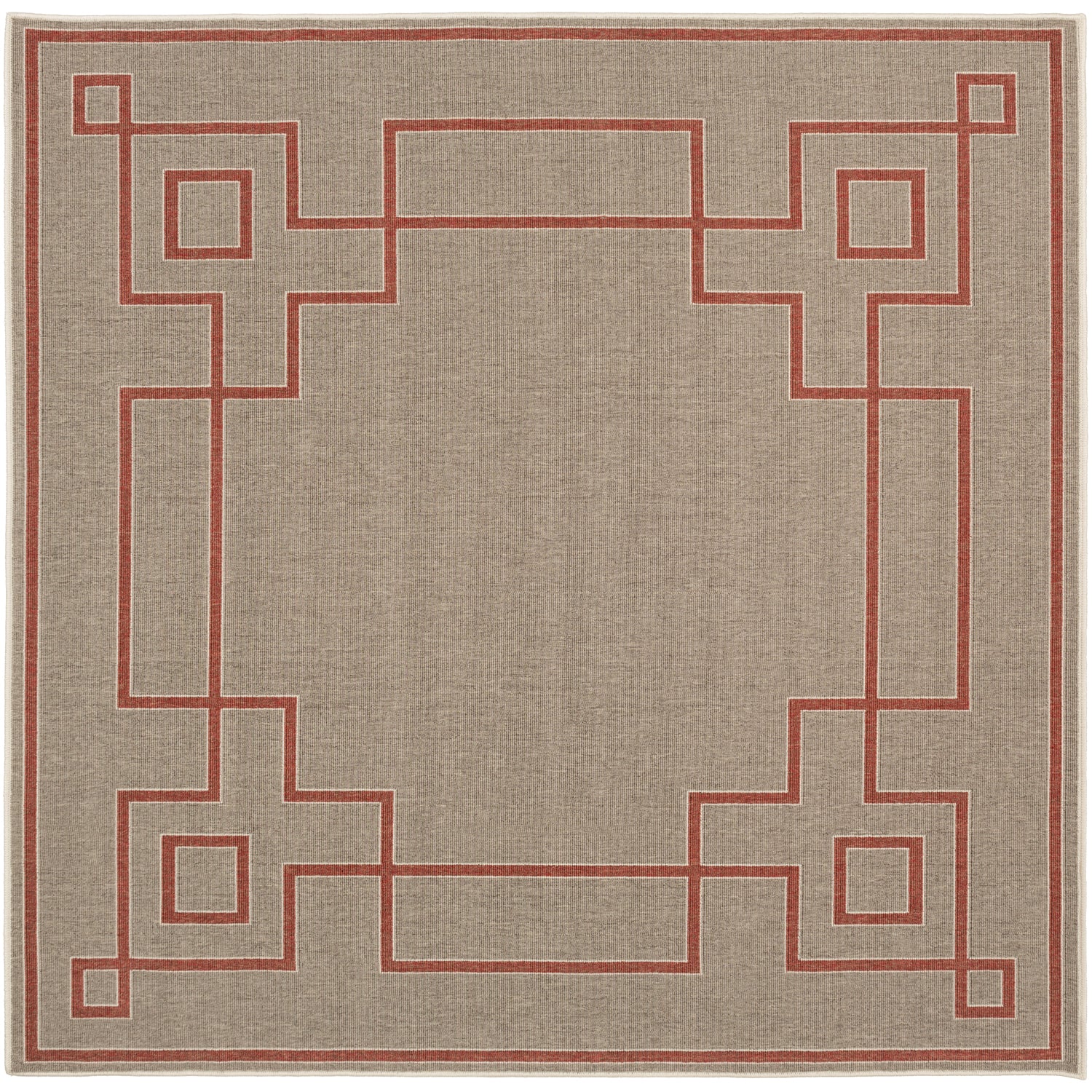 Alfresco Outdoor Rug in Rust & Camel