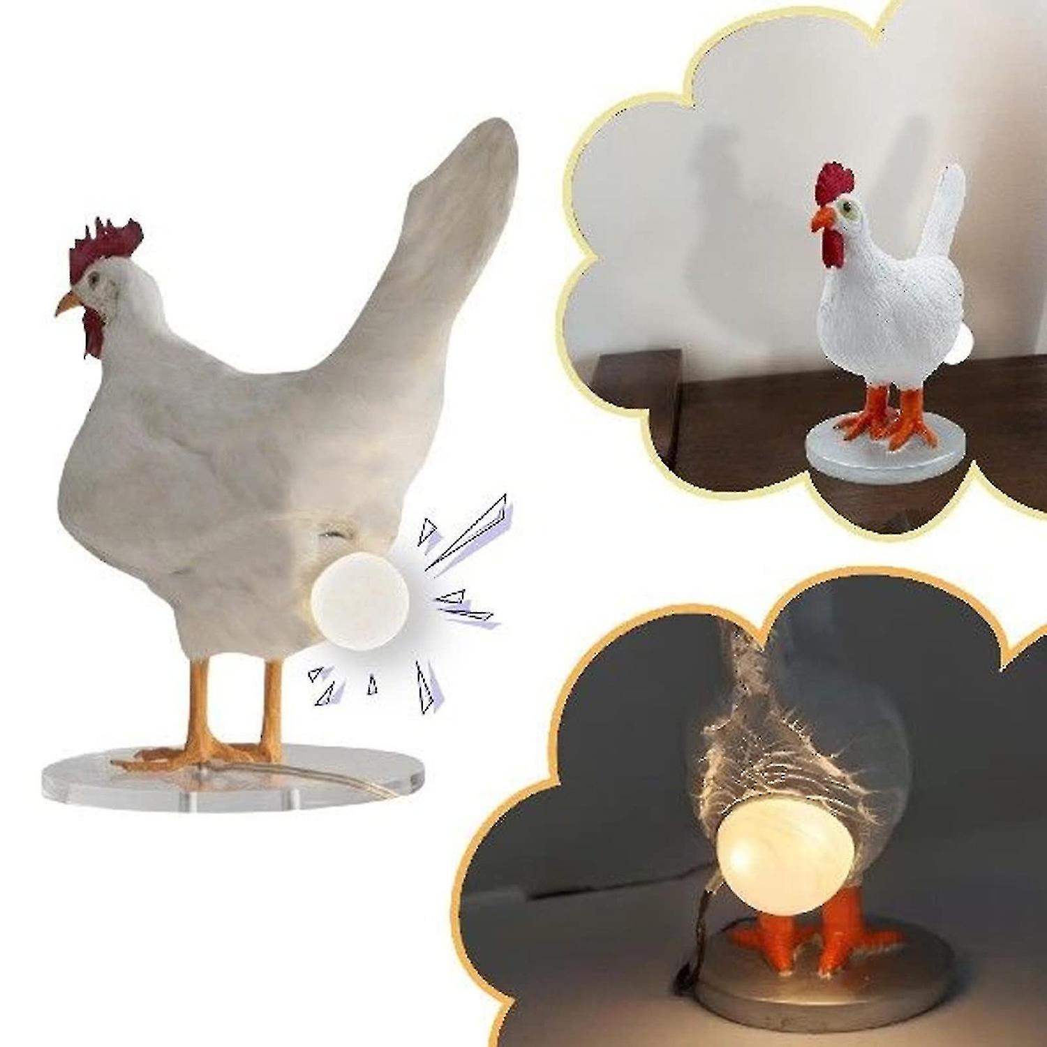 Funny Chicken Night Light， Mini Rooster Table Lamp For Home Bedroom Living Room Decor Novelty Gifts