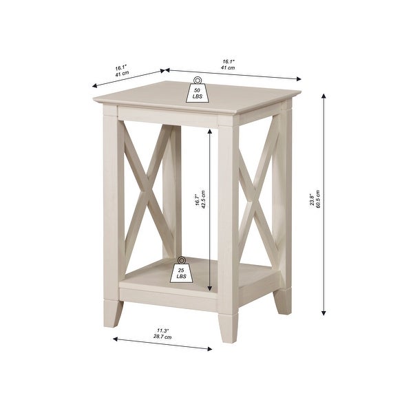 Honduras End Table with Shelf