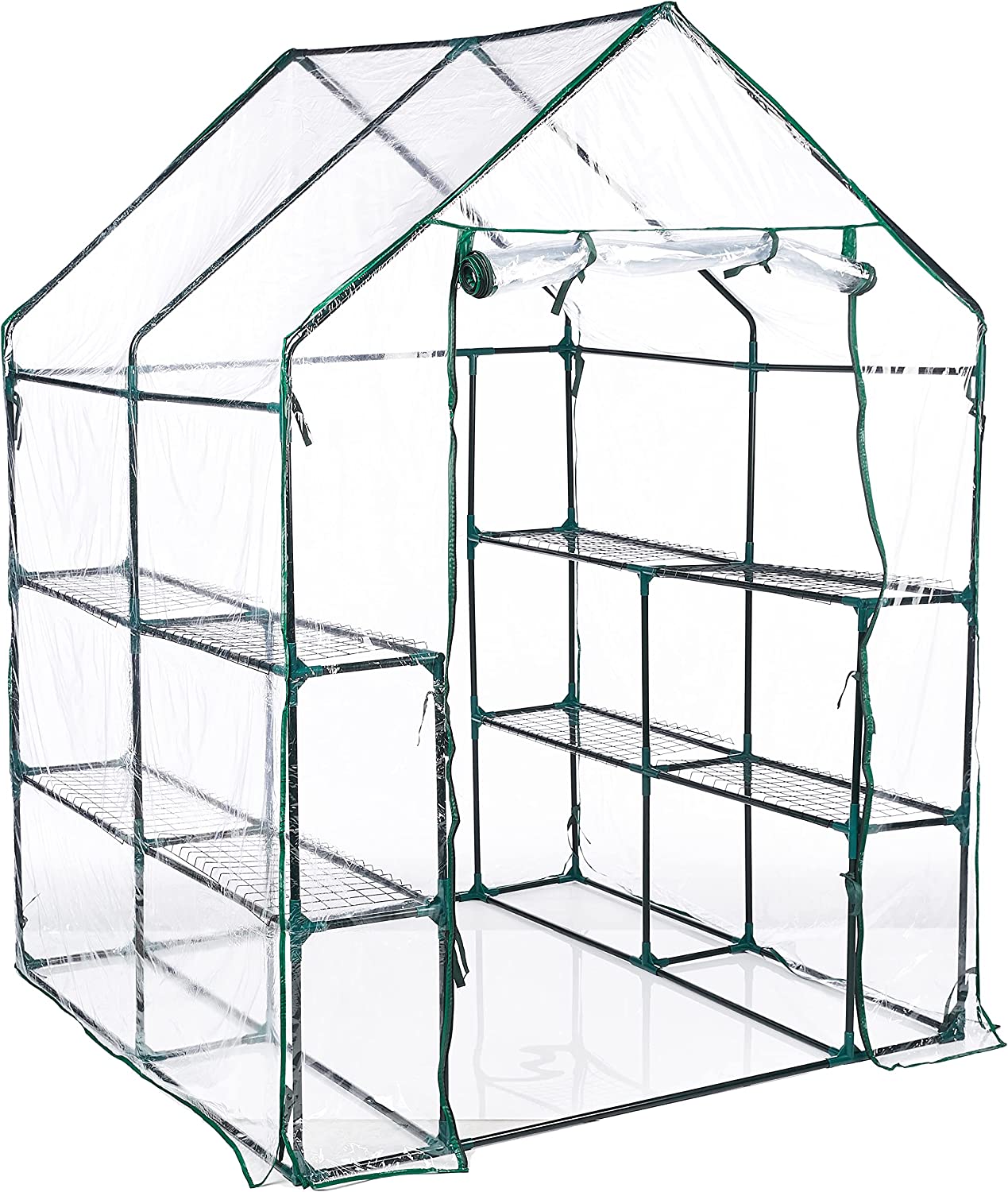 Home-Complete HC-4202 Walk-In Greenhouse Indoor-Outdoor with 8 sturdy stands