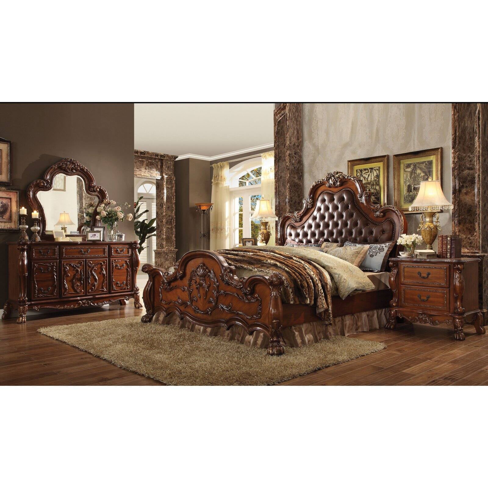 Acme Furniture Dresden Panel Bed, Brown