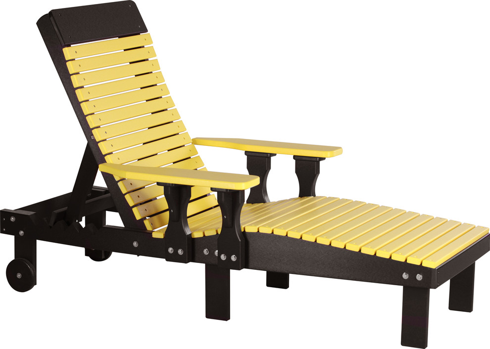 Poly Reclining Lounge Chair   Transitional   Outdoor Chaise Lounges   by Furniture Barn USA  Houzz