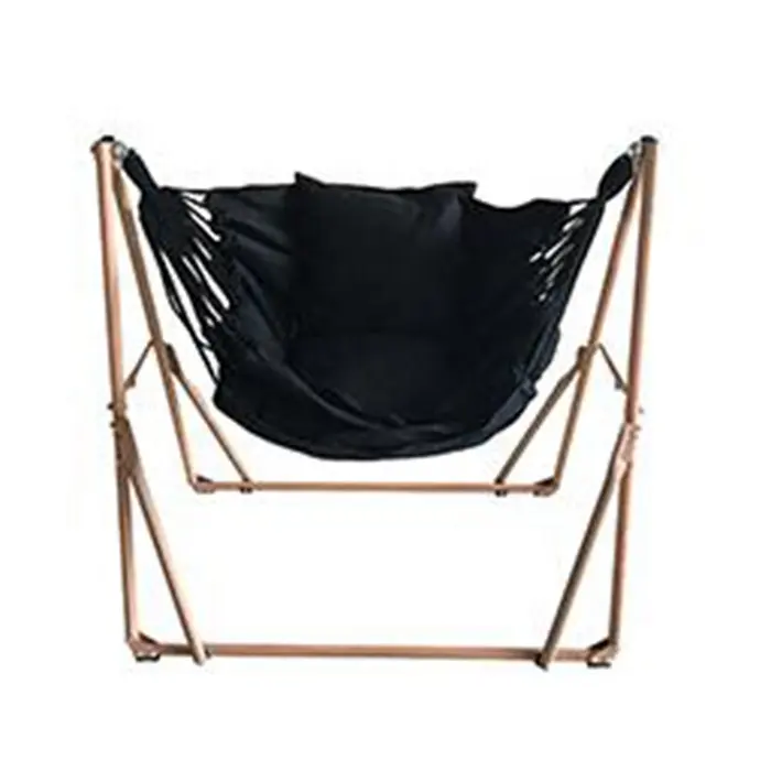 Foldable Hammock with Space Saving Steel Stand Included 2 Person 880LBS Capacity Backyard Camping Use