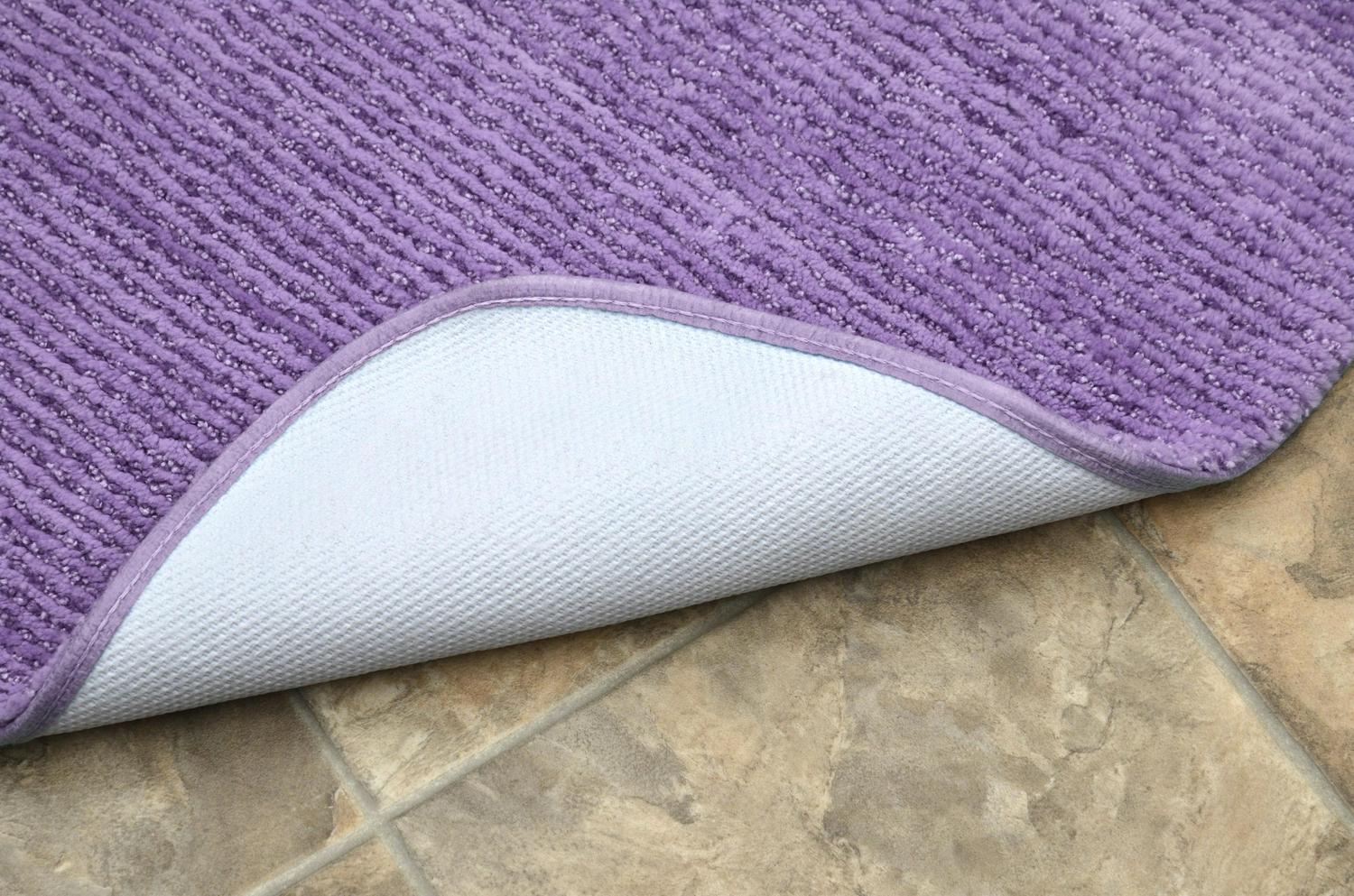 Garland Rug Glamour 3 Piece Nylon Washable Bathroom Rug Set Purple  Crowdfused