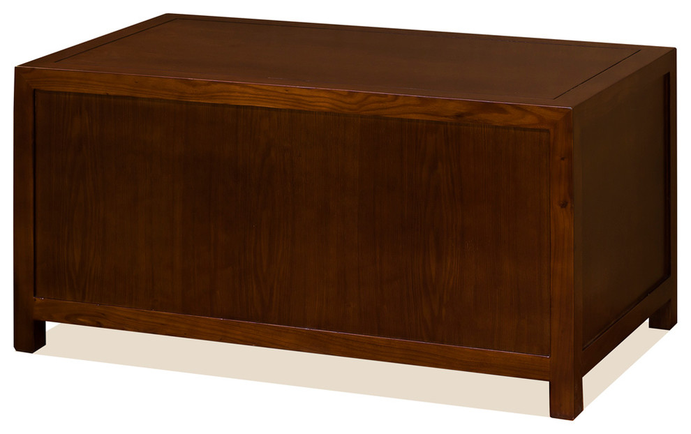 Mahogany Finish Elmwood Chinese Ming Kang Cabinet   Asian   Accent Chests And Cabinets   by China Furniture and Arts  Houzz