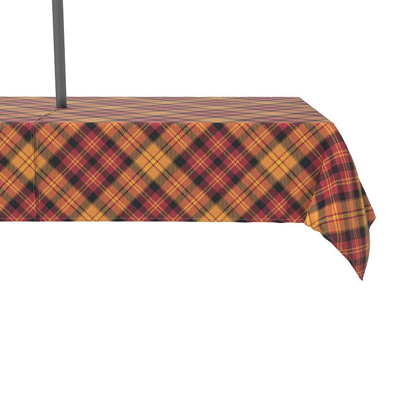 Water Repellent， Outdoor， 100% Polyester， 60x120， Plaid， Fall Harvest