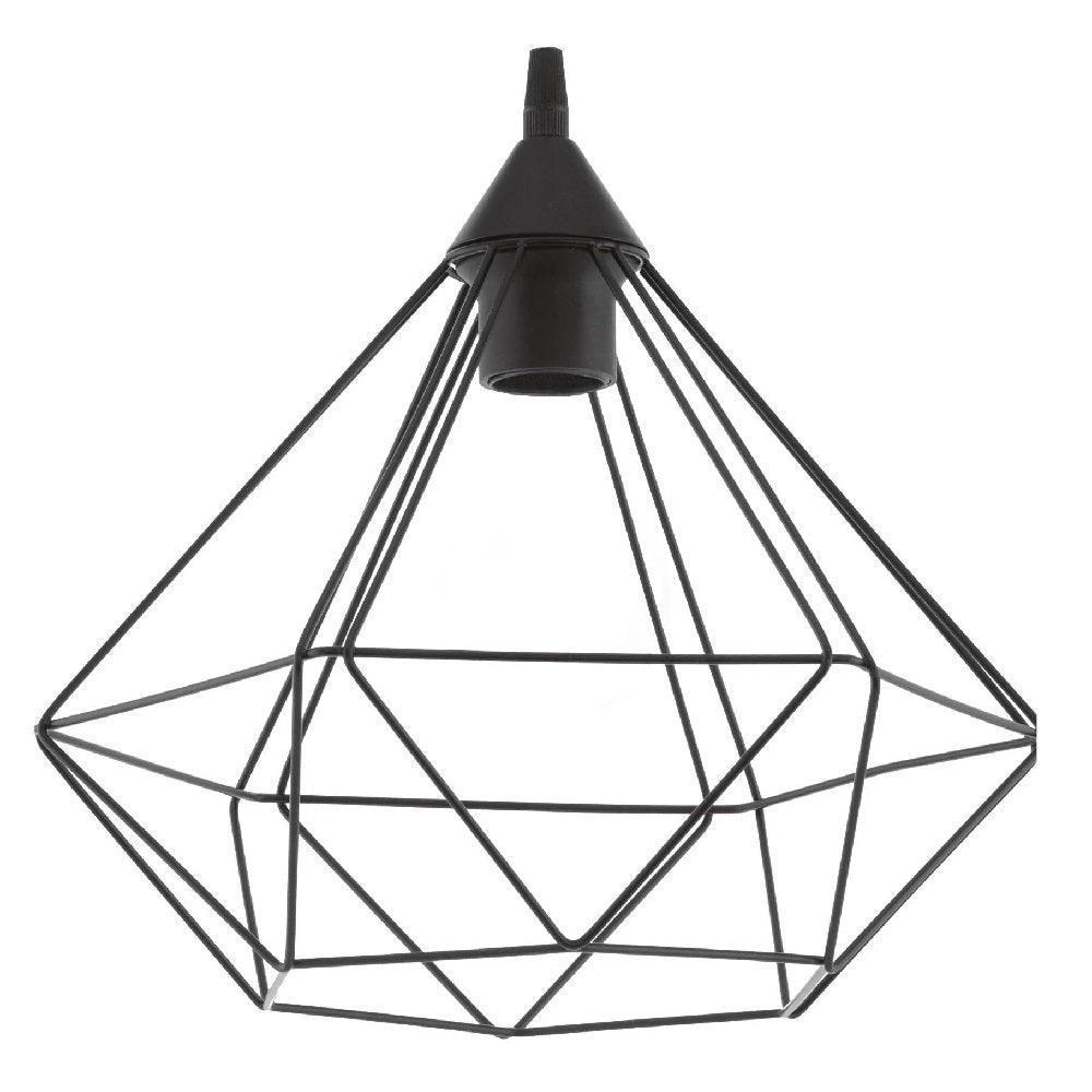 Eglo 33739 Black Wired Vintage None Electrical Bird Cage Pendant Shade 325mm