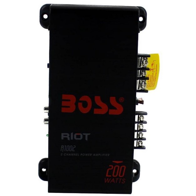 Boss R1002 200w 2 channel Riot Car Audio High Power Amplifier Amp 200 Watts