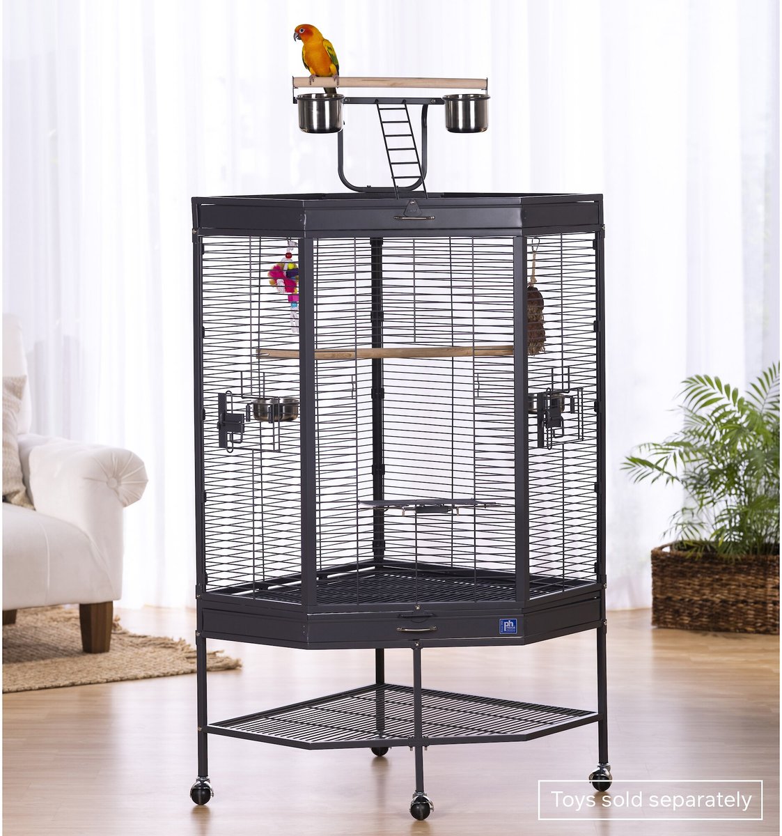 Prevue Pet Products Corner Playtop Bird Cage