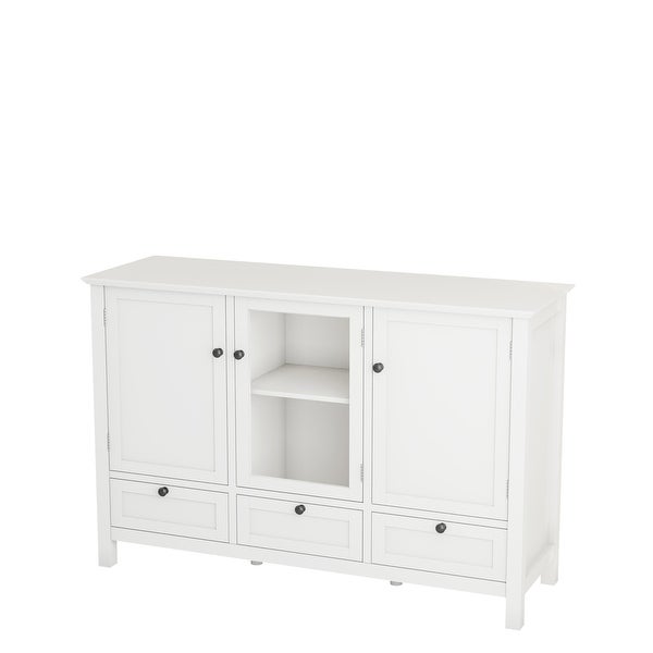 44.9'' Accent Cabinet Modern Console Table Sideboard for Living Room Dining Room With 2 Doors， 3 Drawers