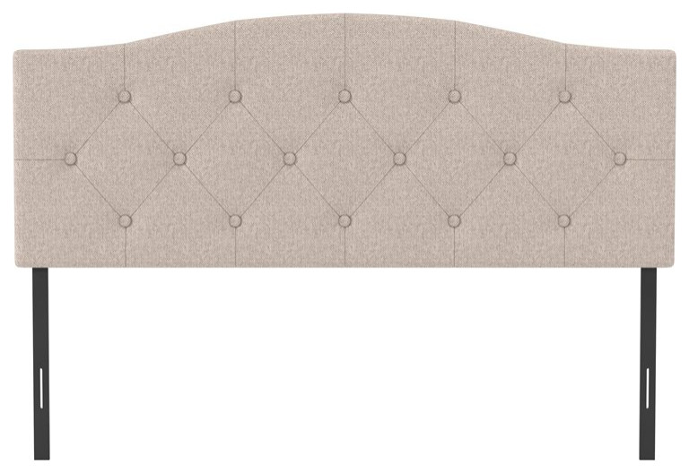 Hillsdale Furniture Provence Upholstered Full/Queen Headboard Linen Fabric   Transitional   Headboards   by Homesquare  Houzz