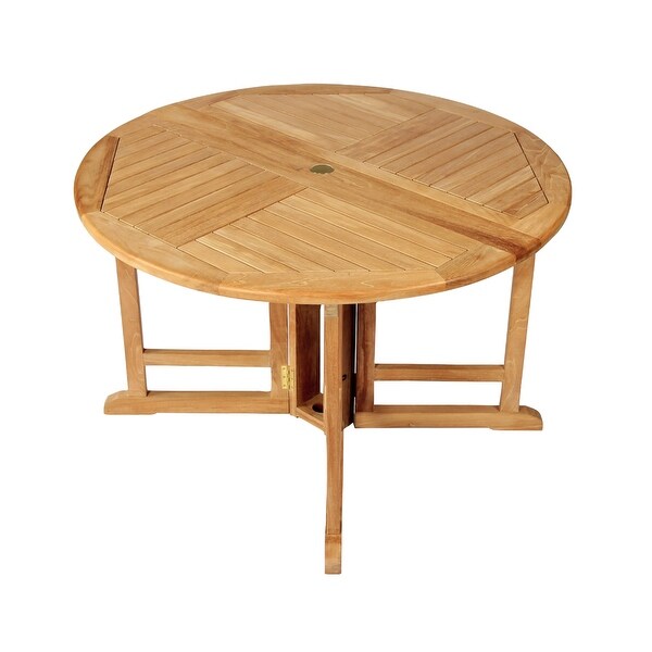 Teak Folding Butterfly Dining Table