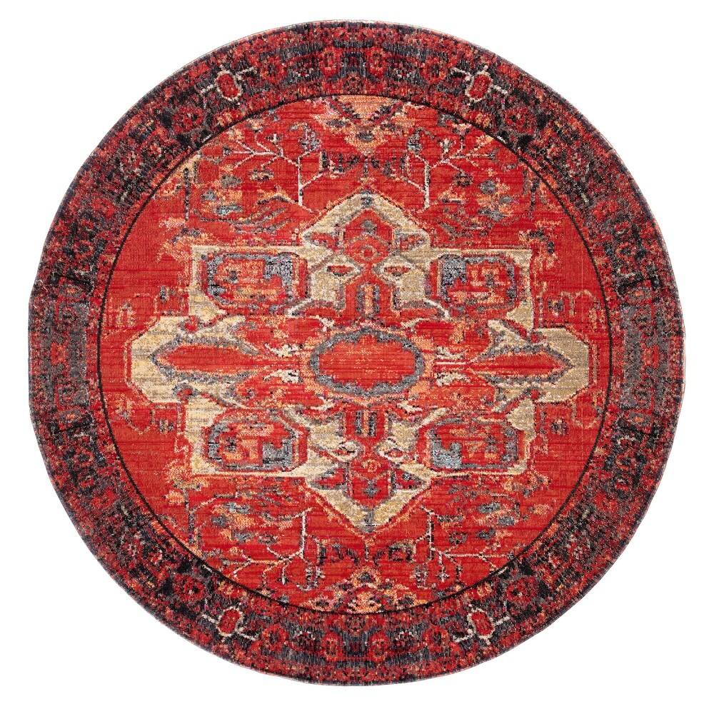 Leighton Indoor and Outdoor Medallion Area Rug