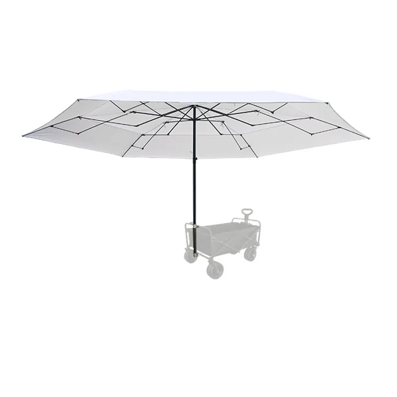 Outdoor camp canopy with cart for multi scenario application Shading umbrella tent and camp cart two combinations