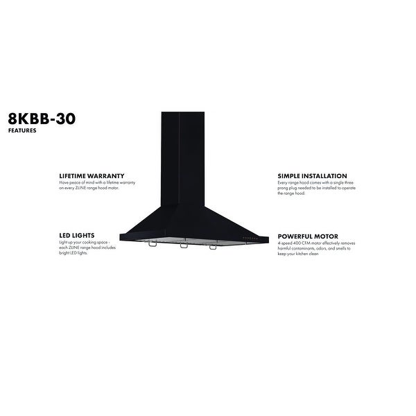 ZLINE Designer Series Wall Mount Range Hood (8KB)