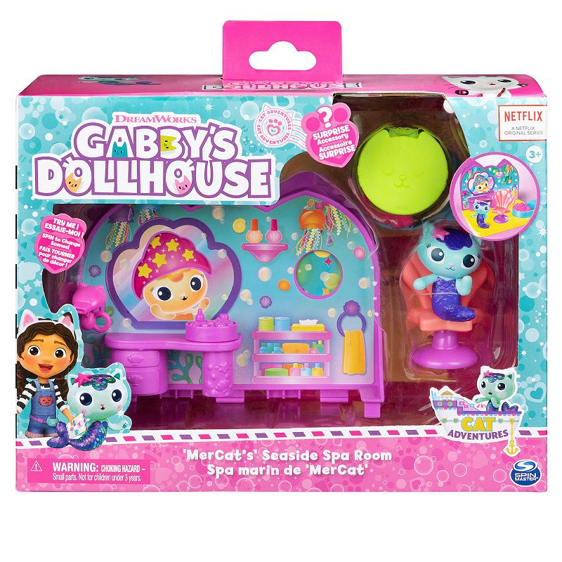 Gabby's Dollhouse MerCat's Spa Room Playset