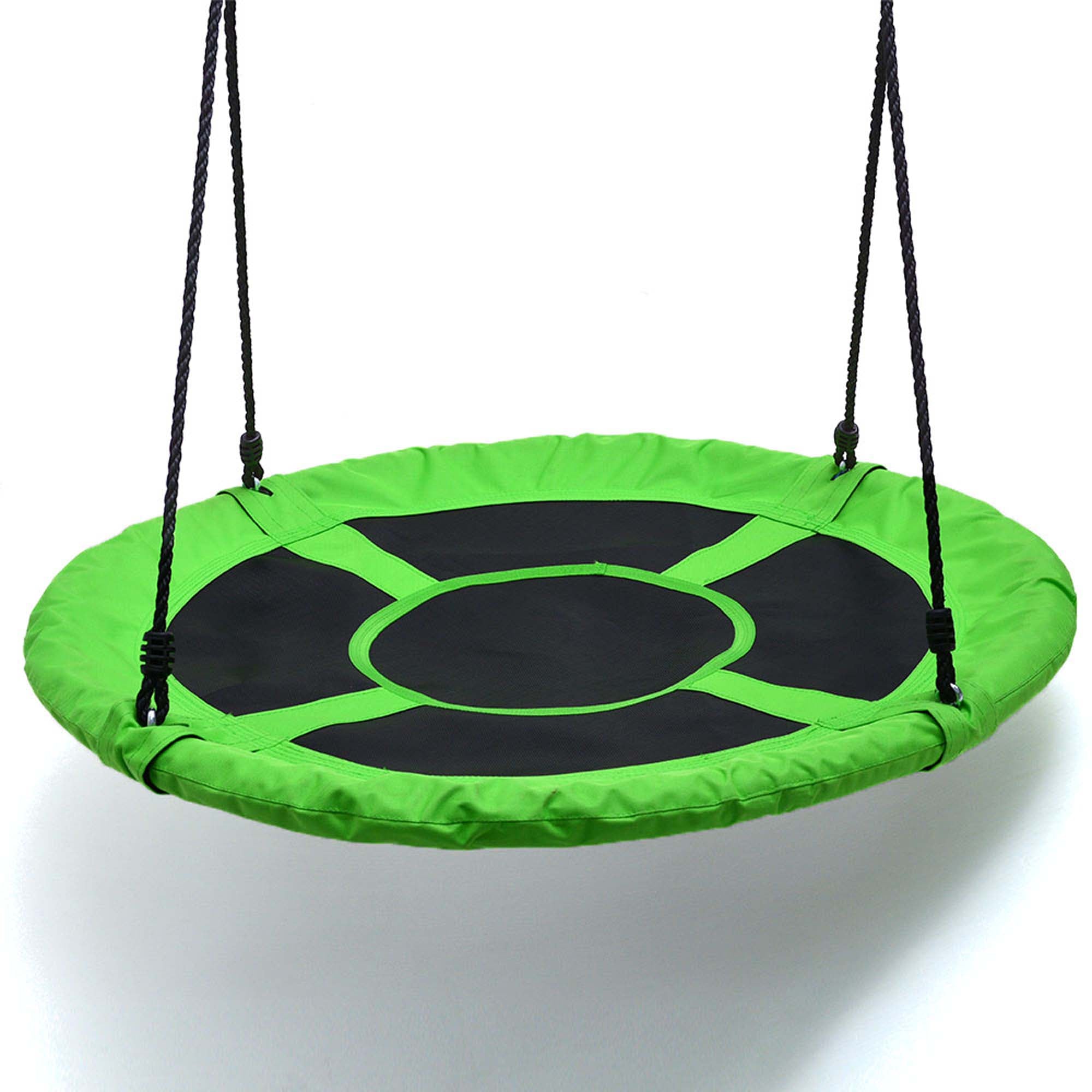 IMAGE Saucer Swing Playground with 2 Hook and Platform Swing Nylon Rope Detachable 1M/40inch Diameter  for Kids