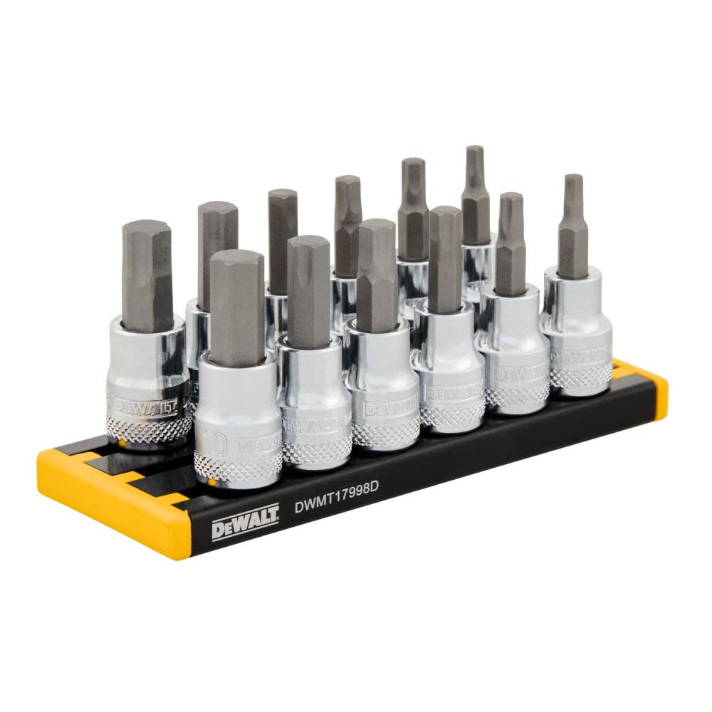 DEWALT MM HEX Socket Set 3/8 DRIVE 12pc