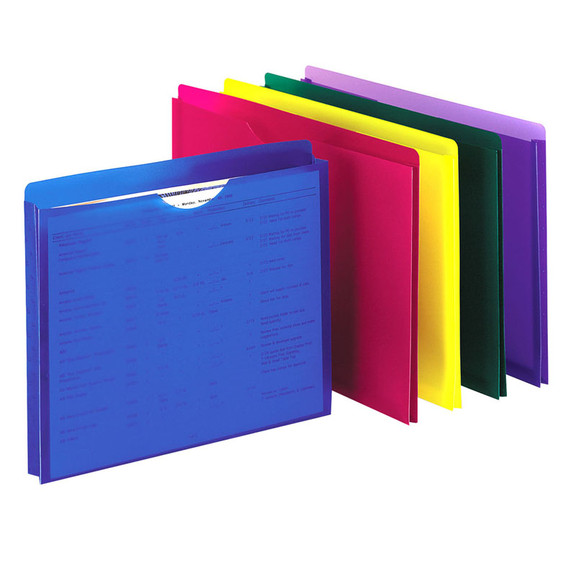 Esselte ESS50990 Pendaflex Poly File Jackets 10 Ct...