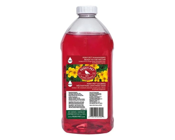 Woodstream Perky-Pet Ready-to-Use Red Hummingbird Nectar， 64oz - 239