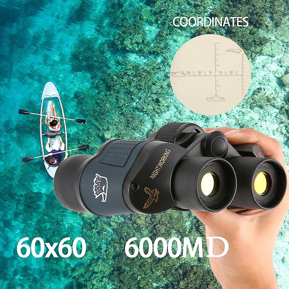 60x60 16000m Hd Hunting Binoculars Telescope Night Vision For Hiking Travel