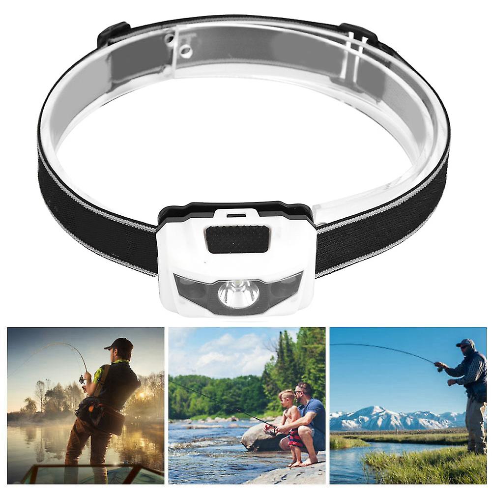 3w Led Headlamp Red And White Lights Fishing Headlight For Outdoor Activities Picnic Hiking Mountaineeringwhite