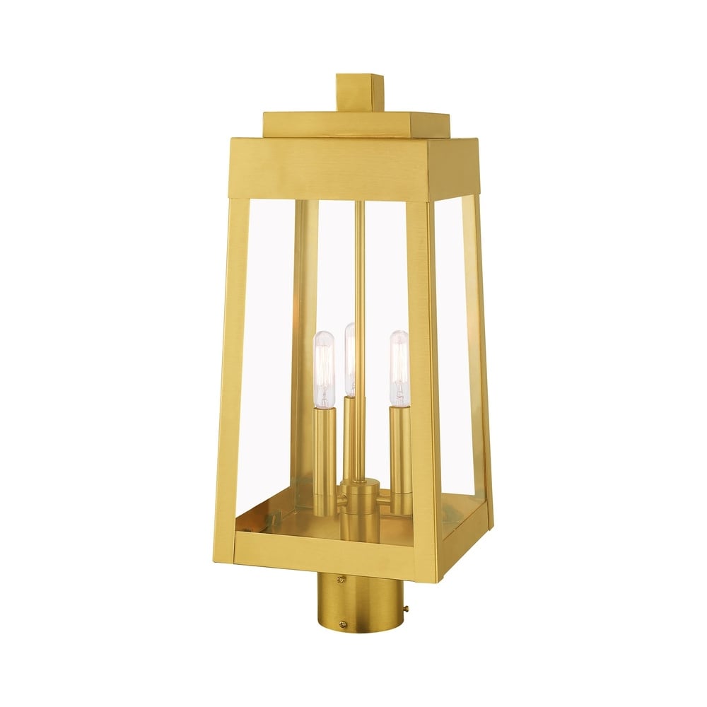 Livex Lighting Oslo 3 Light Outdoor Post Top Lantern   8.25\