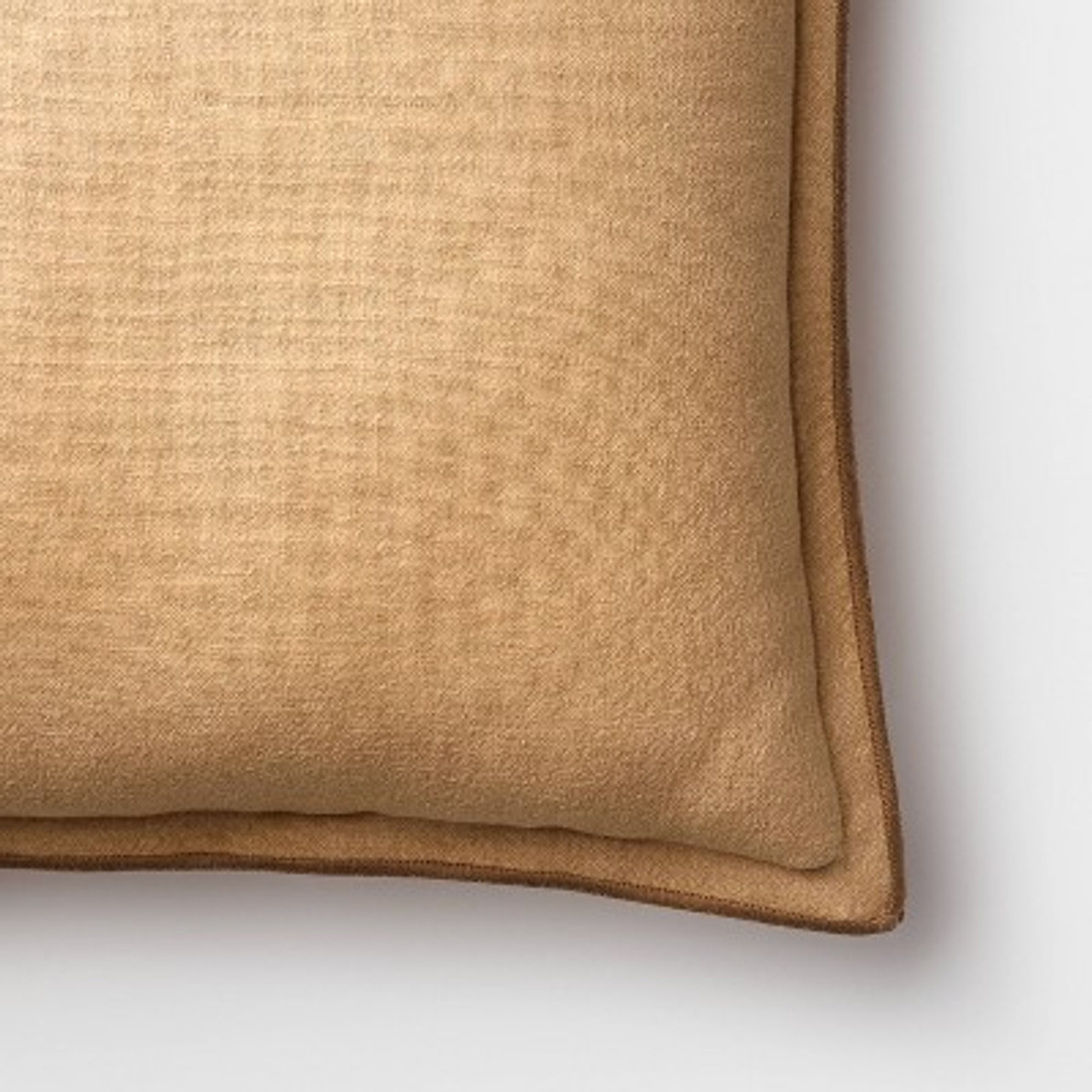 Linen Square Throw Pillow Brown - Threshold™ designed with Studio McGee