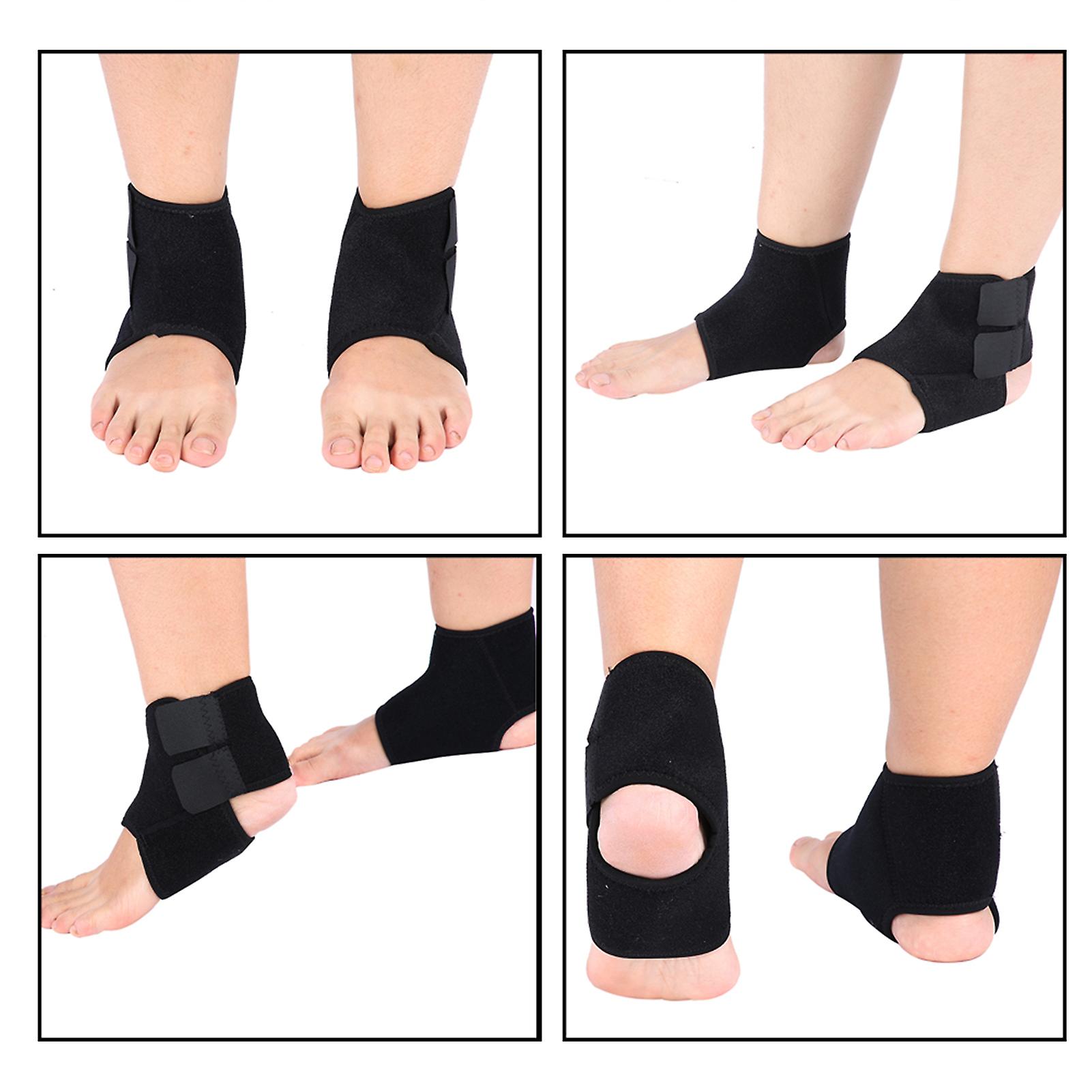 2pcs Ankle Support Warm Ankle Brace Foot Guard Sprain Injury Wrap Elastic Stabilizers For Sport