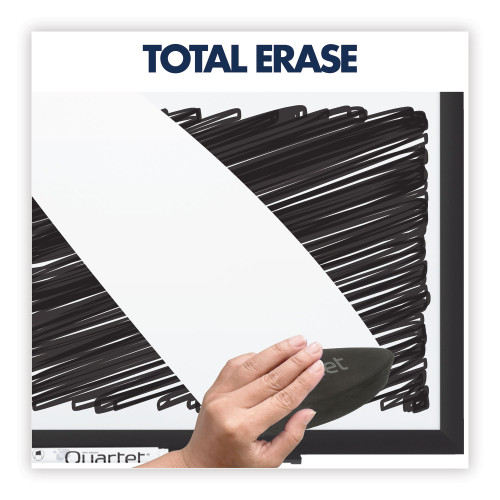 Quartet Classic Series Total Erase Dry Erase Board， 60 x 36， Silver Aluminum Frame (S535)