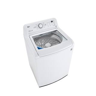 LG 4.3 Cu. Ft. Top Load Washer in White with 4-Way Agitator NeveRust Drum and TurboDrum Technology WT7005CW