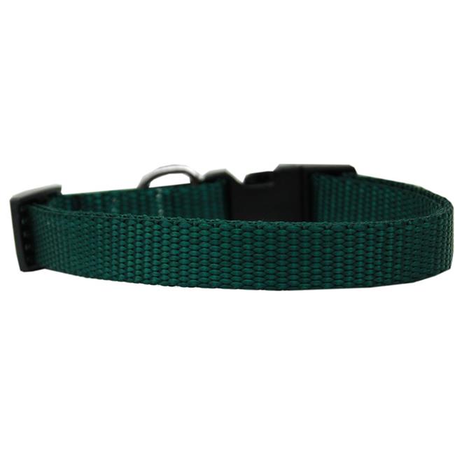 Mirage Pet 124-1 GRCT Plain Nylon Cat Safety Collarand#44; Green