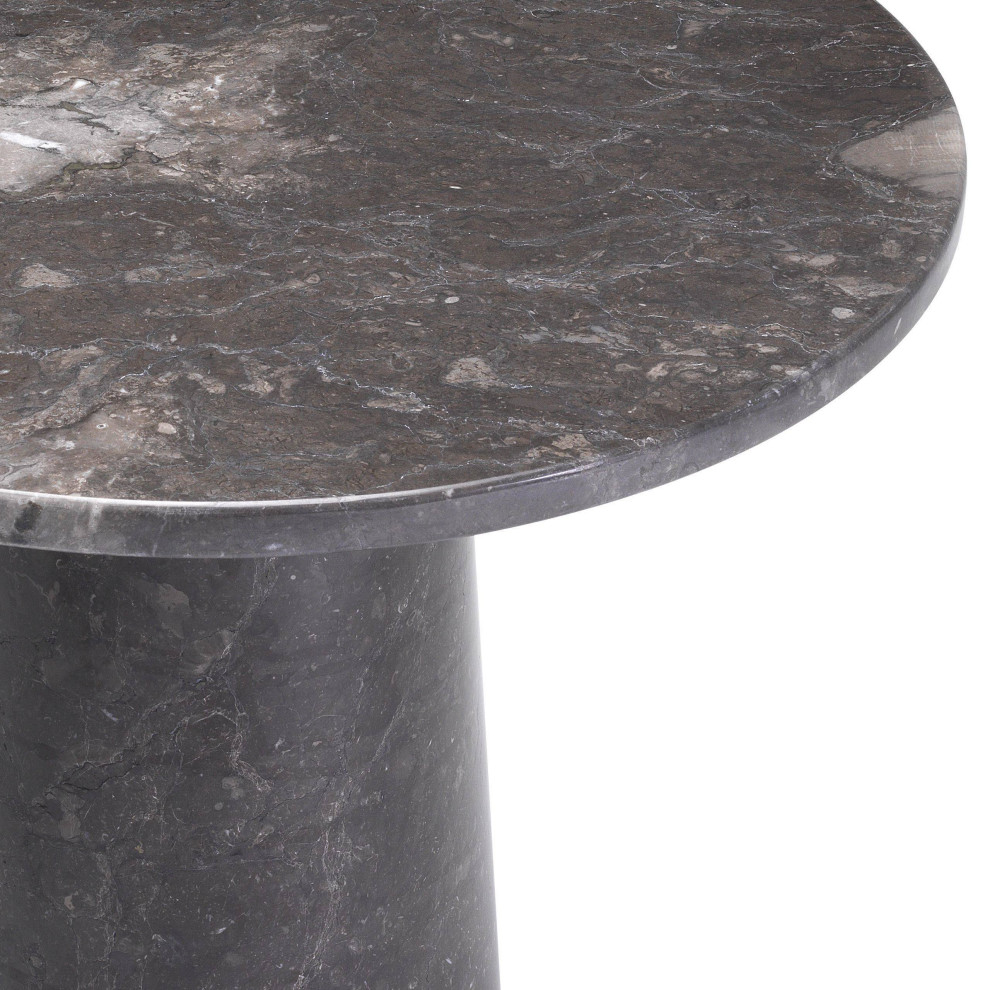 Marble Pedestal Side Table  Eichholtz Terry   Transitional   Side Tables And End Tables   by Oroa   Distinctive Furniture  Houzz