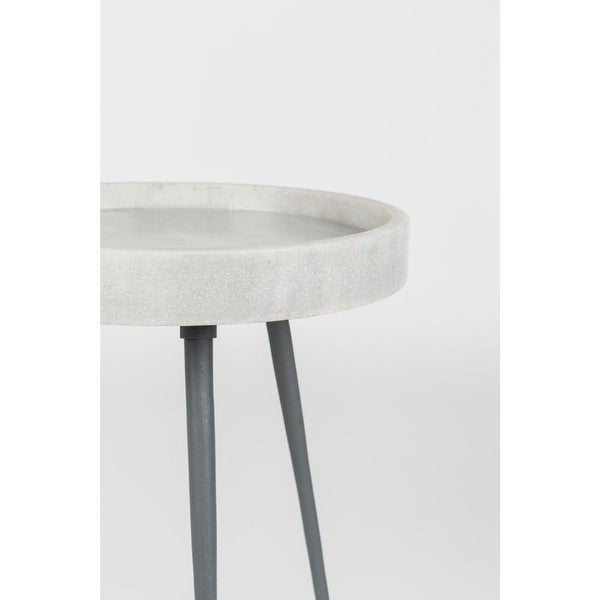 Zuiver Karrara Rounded White Marble End Table